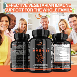 THE ENCLARE NUTRITION 10 in 1 Immune Support Booster Supplement with Echinacea, Vitamin C and Zinc, Turmeric, Ginger, B6, Elderberry for Adults Immunity Defense Vitamins, Made in USA Veg Cap 60 Ct (1) THE ENCLARE NUTRITION buy supplements Au