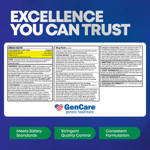 GenCare - Headache Relief Acetaminophen with Aspirin (NSAID) & Caffeine (300 Caplets) Value Pack | Head Pain, Muscle Aches, Back Pain & Body | Generic ExcedrEn Extra Strength GenCare buy supplements Au