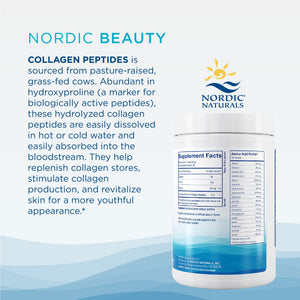 Nordic Naturals Nordic Beauty Collagen Peptides, Unflavored - 10.6 Ounces - Collagen Supplement for Skin Health and Elasticity - for Hot and Cold Beverages - 30 Servings Nordic Naturals buy supplements Au