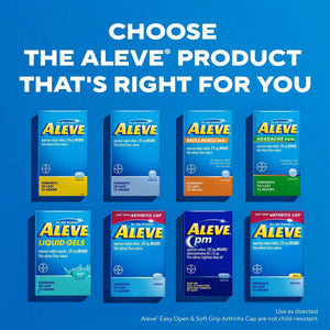Aleve Pain Reliever & Fever Reducer Gelcaps, Naproxen Sodium, Headache and Back and Body Pain Relief Medicine, for Adults and Children Ages 12 and Up, 90 Count AleveBuy Supplements Australia