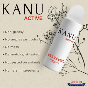 Muscle & Joint Relief Roll-On Cooling Serum- 3.3 oz- Fast Absorbing Pain Relief for Sore Muscles and Joints- Workout Recovery and Joint Support for Athletes and Active Lifestyles KANUBuy Supplements Australia