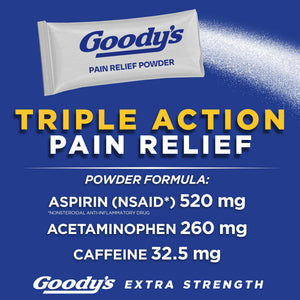 Goody's Pain Relief Powders, Extra Strength Headache Powder, 50 ct (Pack of 1) Goody's buy supplements Au