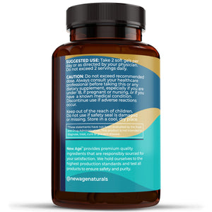Suplement NEW AGE Omega 3 Fish Oil 2500mg Supplement Non GMO - EPA, DHA Fatty Acids Gluten Free (180 Softgels (Pack of 2)) - VelvetGlow USA