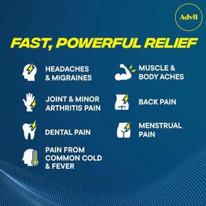 Advil Pain Reliever and Fever Reducer, Ibuprofen 200mg for Pain Relief - 300 Count, Advil PM Pain Reliever and Nighttime Sleep Aid, Ibuprofen for Pain Relief and Diphenhydramine Citrate - 2 Count Advil buy supplements Au
