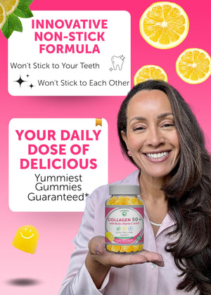 Lunakai USA Made Collagen Gummies for Women & Men Over 50, Biotin & Vitamin C, Supports Skin Elasticity, Hair & Nail Strength, Joint Support, 60ct Lunakai buy supplements Au