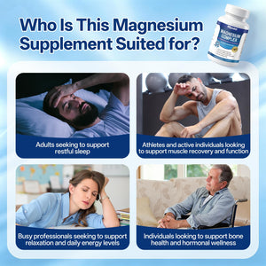 8 in 1 Magnesium Complex Capsules 1000mg for Women and Men - Highly Absorbable Magnesium Supplement Supports Muscle Relaxation Sleep & Energy | NSF Certified, GMP, Gluten Free, Vegan Oopeatol buy supplements Au