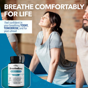 Real Science Nutrition BreatheEasy Lung Support Supplement for Lung Health & Respiratory Wellness – Lung Cleanse Formula with Vinitrox, GABA for Circulation Support - Made in USA - 60 Capsules Real Science Nutrition buy supplements Au