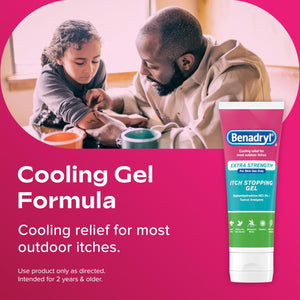 Benadryl Extra Strength Anti Itch Relief Gel, 2% Diphenhydramine HCl, Relief from Insect Bites, Sunburn & More, Great for Camping Essentials, 3.5 fl oz Benadryl buy supplements Au
