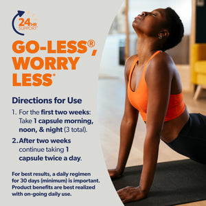 AZO Bladder Control with Go-Less Daily Supplement | Helps Reduce Occasional Urgency, leakage due to laughing, sneezing and exercise††† | 72 Capsules AZO buy supplements Au