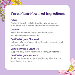 PURE SYNERGY Vita·Min·Herb for Women | Women’s Comprehensive Multivitamin Supplement | Made with Organic Whole Food Non-GMO & Vegan Ingredients | PURE SYNERGY