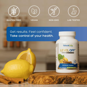 Level Off Glucose Support Supplement – After-Meal Support Formula for Healthy Post-Meal Glucose Response, Plant-Based Capsules for Metabolic Wellness, Vegan & Non-GMO – 120 Count (Pack of 1). Natural Cure Labs buy supplements Au