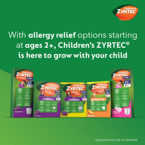 Zyrtec Children's Liquid, Kid's Antihistamine Syrup, Dye-, Sugar-, and Alcohol-Free, Pleasant Bubble Gum Flavor, Contains Cetirizine HCl Suitable for Ages 2 Years and Up, 4 fl oz Bottle Zyrtec buy supplements Au