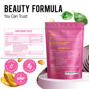 MERRY VITA Collagen for Women ā Hydrolyzed Multi Collagen Peptides Types I, II, III, V & X ā Collagen Supplement with Vitamin C, Biotin & Hyaluronic Acid ā Grass Fed, Non-GMO, 240 Capsules MERRY VITAĀ buy supplements Au