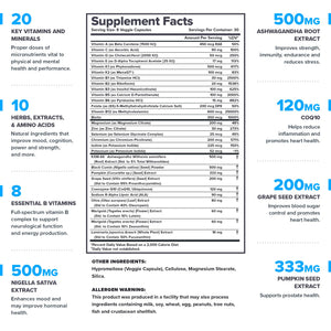 LEGION Triumph Men's Sport Vitamin - Complete Multivitamin for Men - Daily Vitamins for Men to Boost Health and Performance - Men's Multivitamin with 21 Vitamins & Minerals - 30 Servings LEGION buy supplements Au