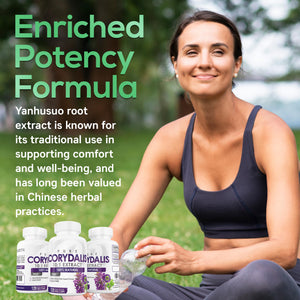 Pure Corydalis Root Extract Capsule - 1000mg Strength, 10:1 Corydalis Yanhusuo Extract, Natural Relief, Long Lasting, 100% Vegetarian, 60 Servings, 120 Count Parker NaturalsBuy Supplements Australia