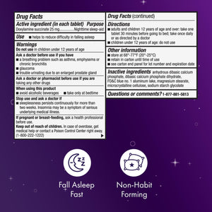 ZzzQuil ULTRA, Sleep Aid, Doxylamine Succinate 25mg, Sleep Aids for Adults, Nighttime Sleep Aid, 48 Tablets ZzzQuil buy supplements Au