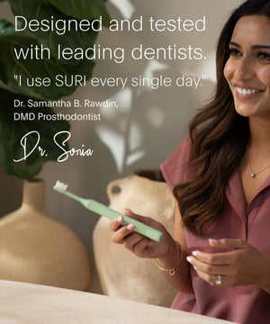 Suplement SURI 2.0 New Sonic Electric Toothbrush with Pressure Sensor | 1 Month+ Battery | Electric Toothbrush for Adults - VelvetGlow USA