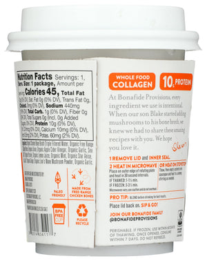 Bonafide Provisions Fresh Organic Be Well Broth with Lemon, Mint & Ginger Organic Chicken Bone Broth, Frozen 8 fl oz - Gluten-Free, Grain-Free, Paleo and Keto Friendly Bonafide Provisions buy supplements Au
