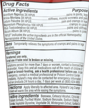 Hylands Homeopathic Leg Cramps - Ointment - 2.5 oz Hyland'sBuy Supplements Australia