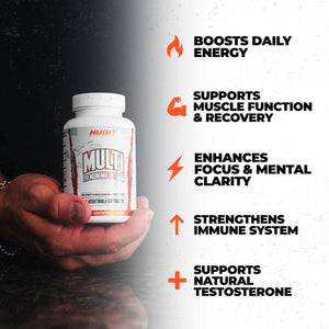 Huge Multi, Multivitamin for Men, High-Performance All-in-One Formula for Athletes & Bodybuilding, Vitamin & Mineral Replenishment, Supports Immune System & Healthy Hormone Levels (120 Capsules) Huge Supplements buy supplements Au