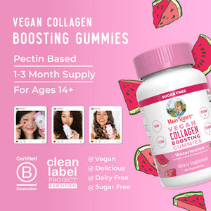 MaryRuth Organics Vegan Collagen for Women & Men, Collagen Boosting Gummies, Skin Care, Lysine, Vitamin C, Vitamin A, Amla, Supplement for Hair & Skin, Vegan, Non-GMO, Gluten Free, 90 Servings MARYRUTH'S buy supplements Au