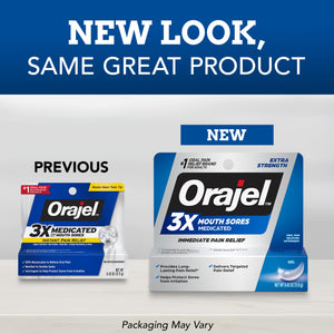 Orajel 3X for Mouth Sores: Maximum Strength Gel Tube 0.42oz- from #1 Oral Pain Relief Brand Orajel buy supplements Au