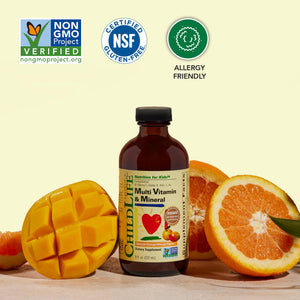 CHILDLIFE ESSENTIALS Kids Multivitamin & Mineral - Kids Vitamins, Liquid Multivitamin for Kids, Toddler Multivitamins, Liquid Vitamins, Baby Multivitamin - Natural Orange & Mango, 8 Fl Oz (Pack of 2) CHILDLIFE ESSENTIALS buy supplements Au