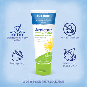 Boiron Arnicare Cream Natural Soothing Relief for Joint Pain, Muscle Pain, Swelling, Soreness, and Stiffness - Fast Absorbing and Fragrance-Free - 2.5 oz BoironBuy Supplements Australia