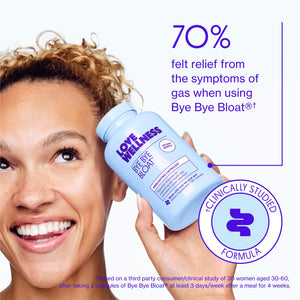 Love Wellness Bye Bye Bloat, Digestive Enzymes | Bloating Relief for Women | Help Reduce Gas Relief & Water Retention | Supports Digestive Health with Fenugreek & Dandelion | 180 Count Love Wellness buy supplements Au