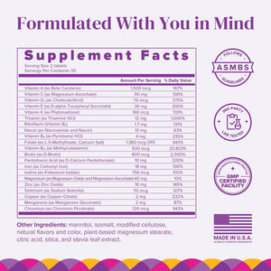 BariMelts Bariatric Multivitamin with Iron, 60 Fast-Dissolving Tablets (1-Month Supply), Sugar-Free Bariatric Vitamins for Women, Natural Fruit Flavor BariMelts buy supplements Au