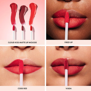 ICONIC LONDON Cloud Kiss Matte Lip Mousse | Matte Liquid Lip Colour, Cruelty-Free, Vegan Makeup, Code Red ICONIC LONDON buy supplements Au