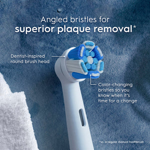 Suplement Oral-B iO Series Ultimate Clean Electric Toothbrush Replacement Brush Heads for an Oral-B Electric Toothbrush, 2 Count, White - VelvetGlow USA