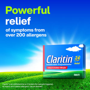 Claritin Allergy Medicine for Adults, 24-Hour Non-Drowsy Loratadine 10mg Pills, Antihistamine, 30 Tablets + 1ct On-The-Go Relief Claritin buy supplements Au