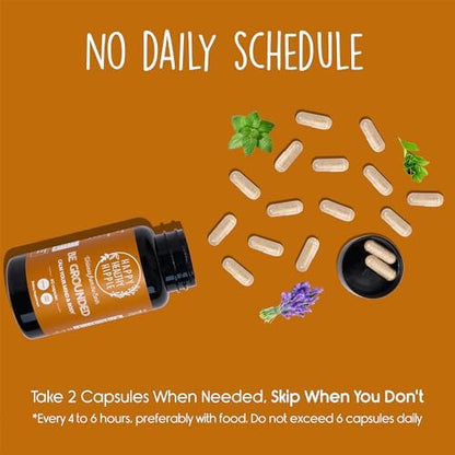 Happy Healthy Hippie Lighten Up Weightloss Supplement (Metabolaid™ + Chromium) & Be Grounded Stress Relief Supplements