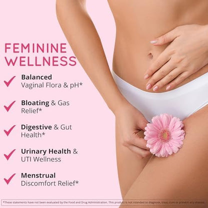Happy Healthy Hippie PeriPeace Supplements for Women & Vaginal Probiotics for Women