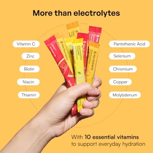 KEY NUTRIENTS Electrolyte Packets Bundle, Variety Pack Plus Peach Mango