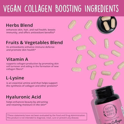 Vaginal Probiotics for Women & Vegan Collagen Builder Collagen Pills