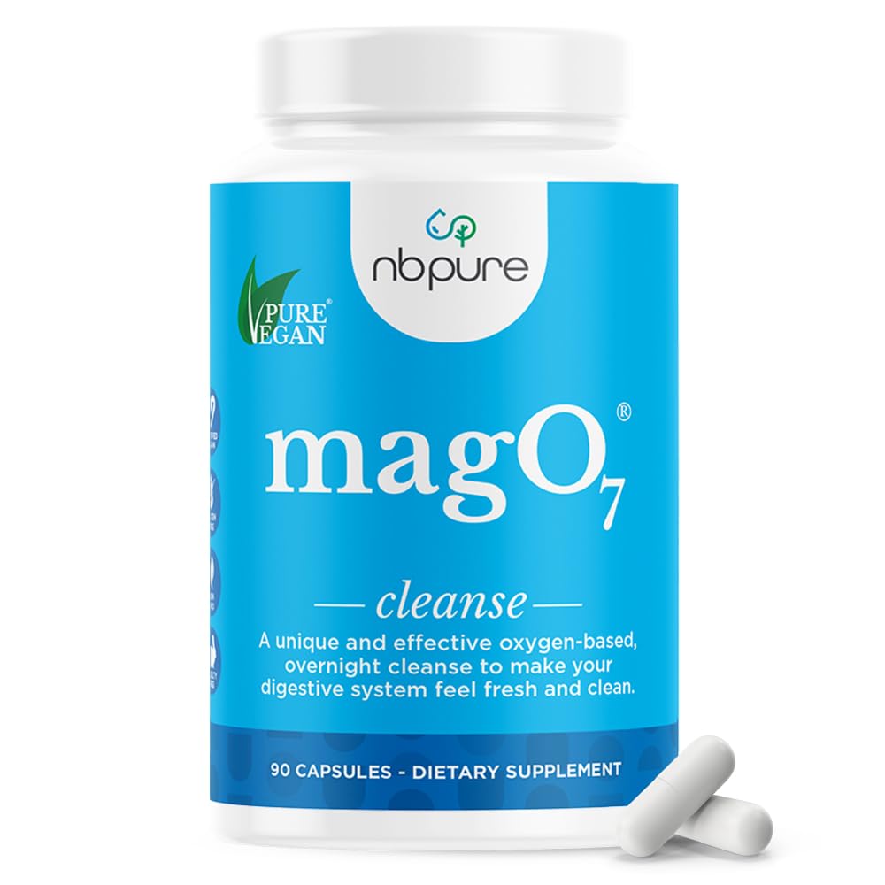 nbpure MagO7 - Natural Colon Cleanse & Detox | Occasional Constipation Relief, Stool Softening, & Bloating Support for Men & Women