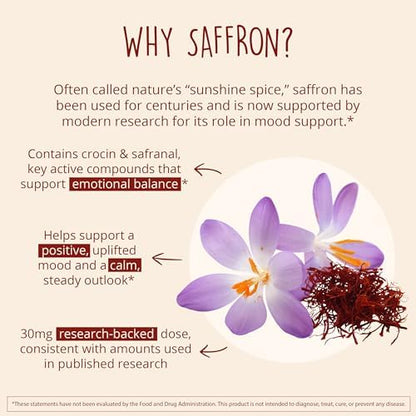 Happy Healthy Hippie Joy-Filled with Saffron Mood Support Supplement & Joy-Filled Mood Support Supplement
