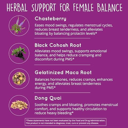 Happy Healthy Hippie Lighten Up Weightloss Supplement (Metabolaid™ + Chromium) & Go with The Flow Hormone Balance