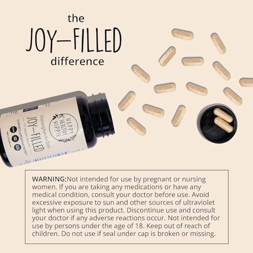 Happy Healthy Hippie Joy-Filled with Saffron Mood Support Supplement & Joy-Filled Mood Support Supplement