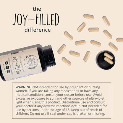 Happy Healthy Hippie Joy-Filled with Saffron Mood Support Supplement & Joy-Filled Mood Support Supplement