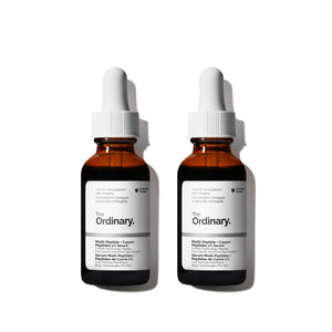 Suplement ​The Ordinary Multi-Peptide + Copper Peptides 1%, Anti-Aging Serum for Fine Lines and Skin Elasticity, 1 Fl Oz (Pack of 2) - VelvetGlow USA