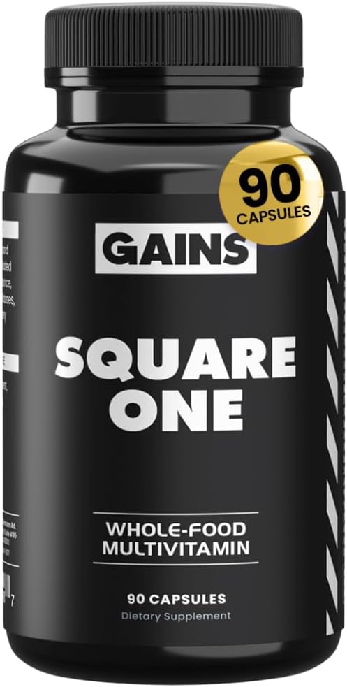 Gains in Bulk Square 1 Multivitamin & Mineral Supplement, 60 Capsules