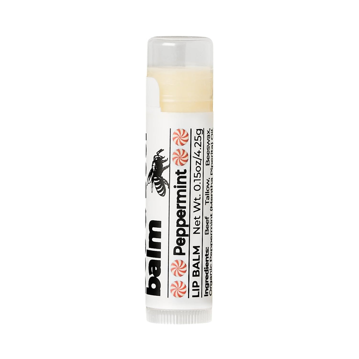 Santa Cruz Paleo Grass Fed Beef Tallow & Beeswax Lip Balm, 1 Pack, Beef Tallow for Skin Care Moisturizer, Hypoallergenic for Sensitive Skin, Long Lasting & Vitamin Rich, Unflavored