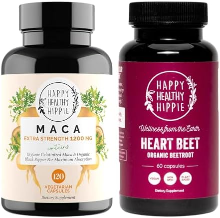 Beetroot Capsules & Organic Maca Energy Pills & Libido Enhancer