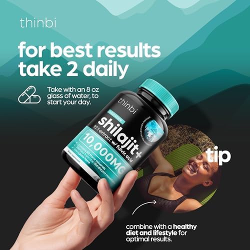 Thinbi Himalayan Shilajit Capsules, 90 Count