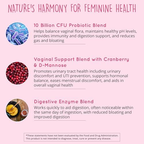 Happy Healthy Hippie PeriPeace Supplements for Women & Vaginal Probiotics for Women