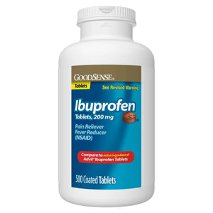 GoodSense Ibuprofen Tablets - 200 mg - Fever Reducer & Pain Relief for Body Aches, Headache, Arthritis Pain, Menstrual Cramps, 500 Count GoodSenseBuy Supplements Australia