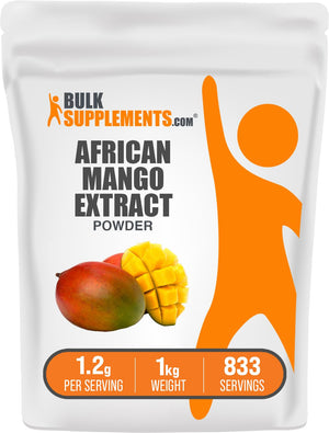 BulkSupplements.com African Mango Extract Powder - Irvingia Gabonensis, African Mango Powder - Gluten Free, 1.2g per Serving, 1kg (2.2 lbs) (Pack of 1) BulkSupplementsBuy Supplements Australia